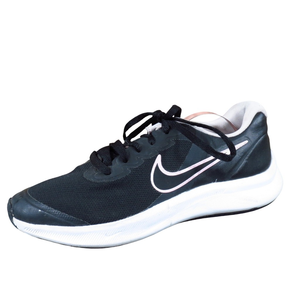 Nike Star Runner 3 GS Youth Running Shoes Size 5Y Black Light Pink Sneakers